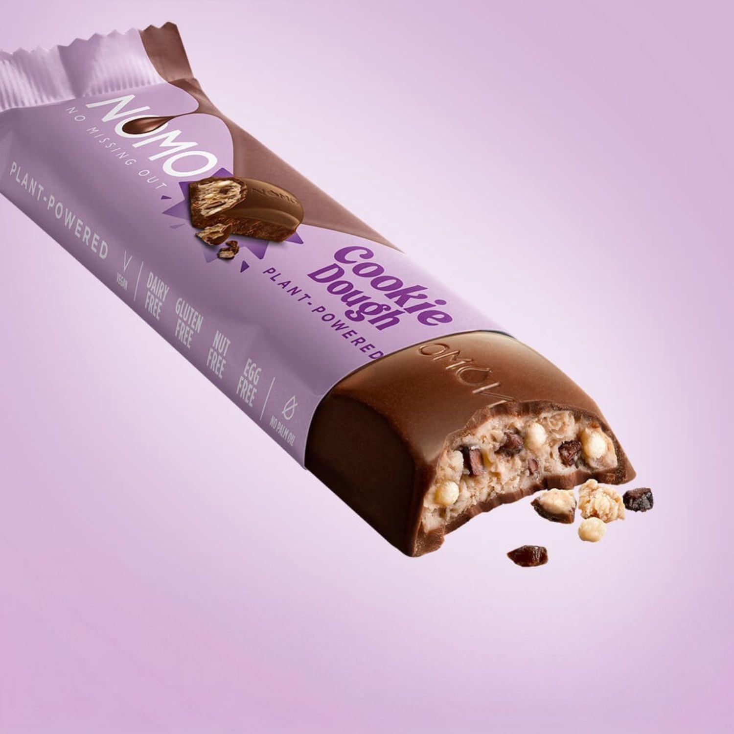 Cookie Dough Schokoriegel - 24er Box NOMO_ShopAssets_Riegel-CookieDough-open